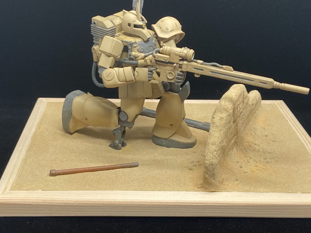 ＨＧＵＣザクⅠスナイパータイプ（ヨンム・カークス機）–3枚目/制作者：あせろら