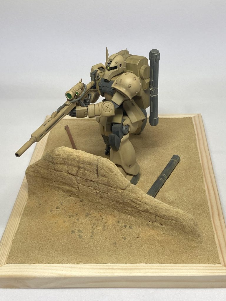 ＨＧＵＣザクⅠスナイパータイプ（ヨンム・カークス機）–4枚目/制作者：あせろら