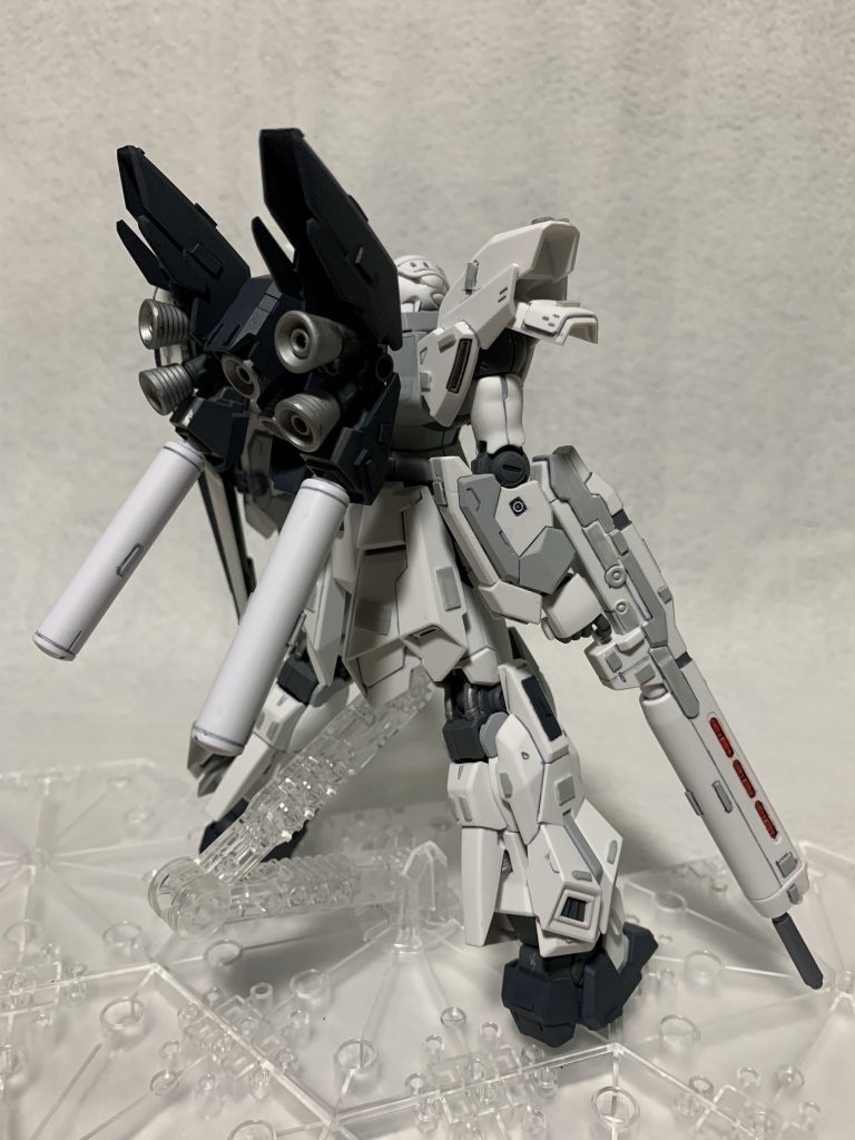 ビームライフルのディティールアップが一番効果がありました。
このライフルかっこいい！