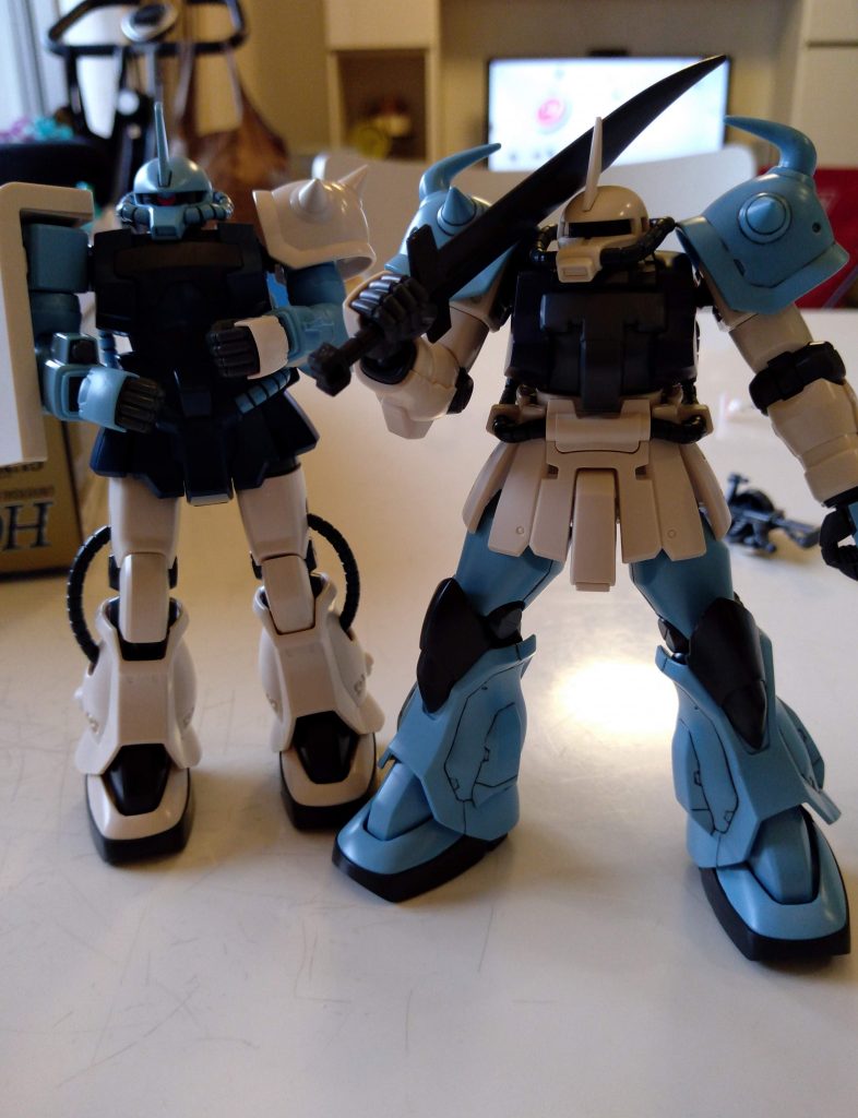 カトキMS同士、混ぜたらかっこいいはず…!という発想から制作開始しました。ノーマルでも十分かっこいいのですが、せっかくなので妄想全開で仕上げようとあれこれ考えました。