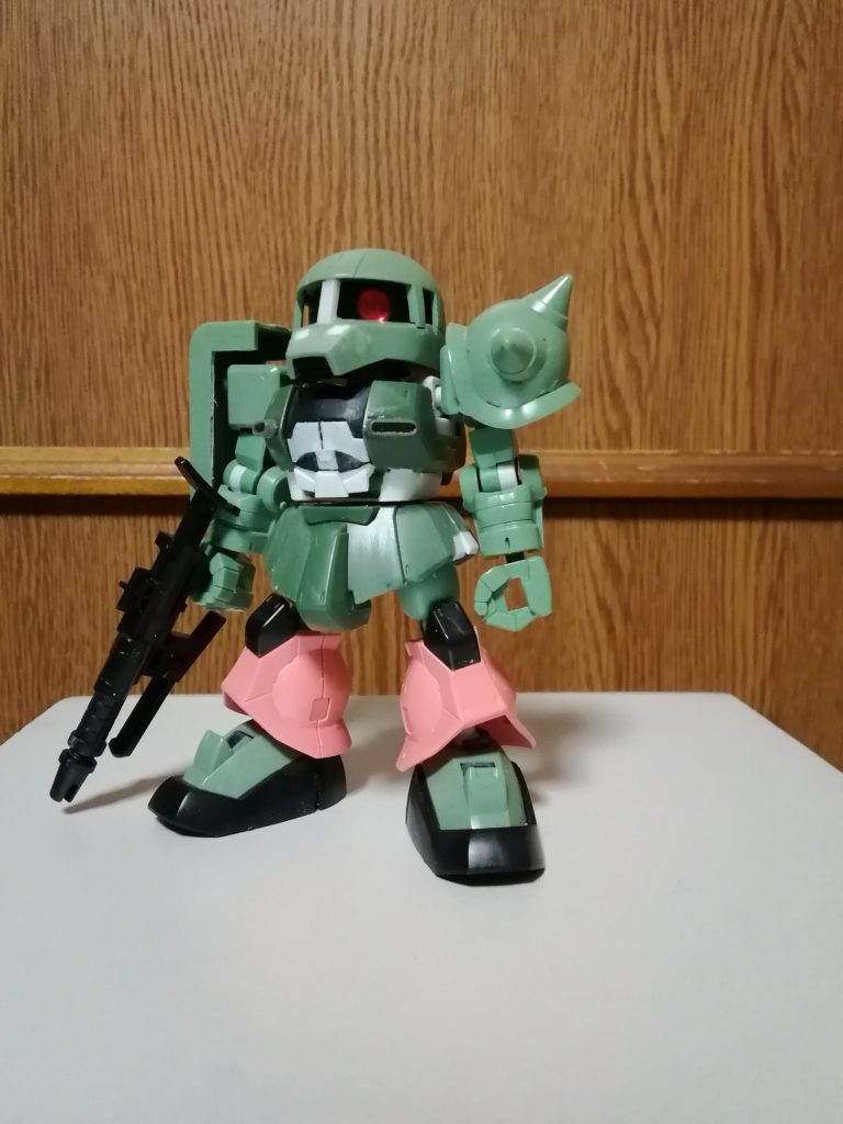 まずはSDCSザクⅡをバージョンダウンします。