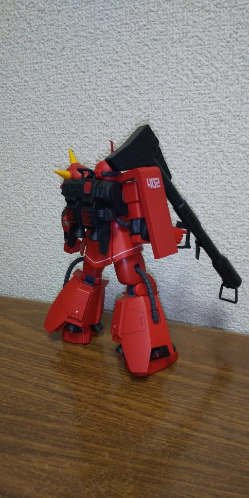 背面。もう少し朱色に近付けた方が良かったかも。