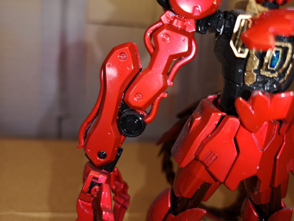 腕も肉抜きしてみました。