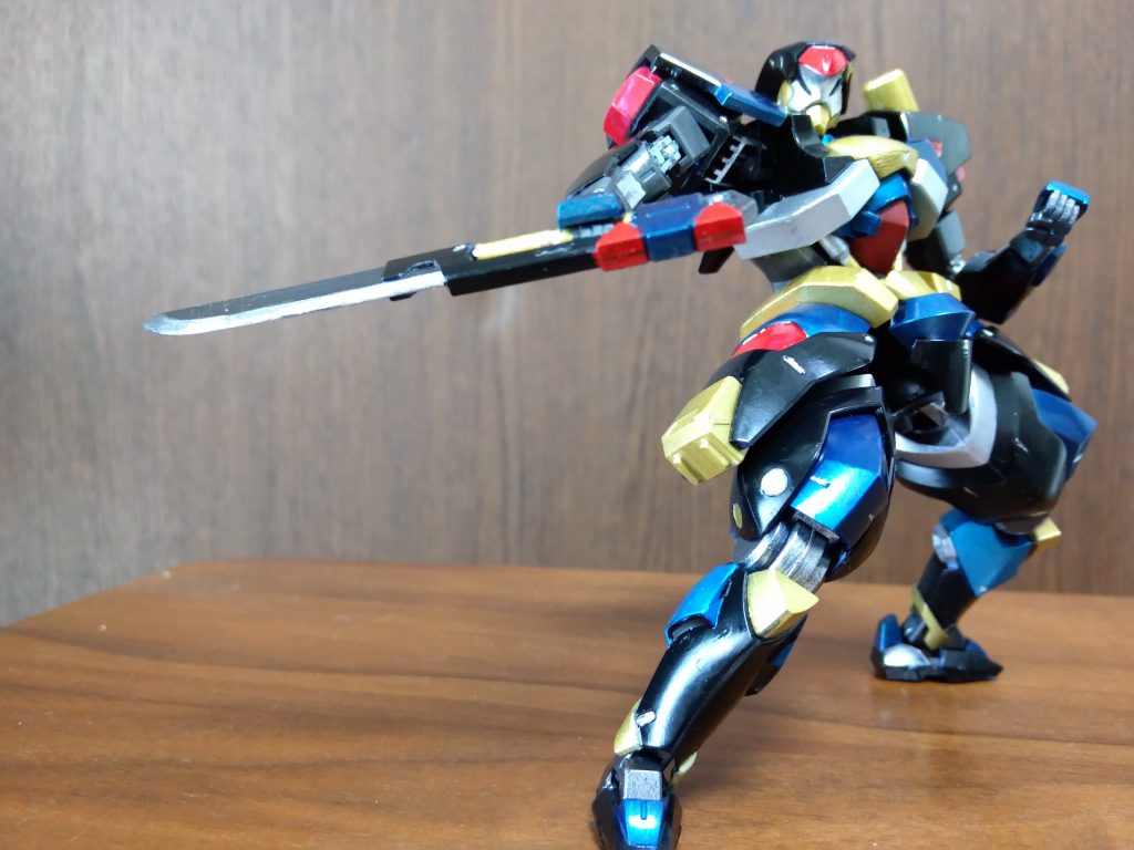 武器を構えたらこんな感じ