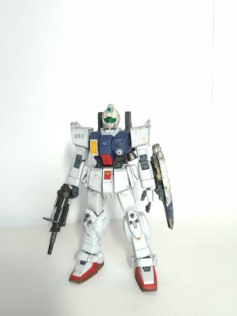 二番機はカレン機をイメージ。ジム頭に改修直後で綺麗なイメージ