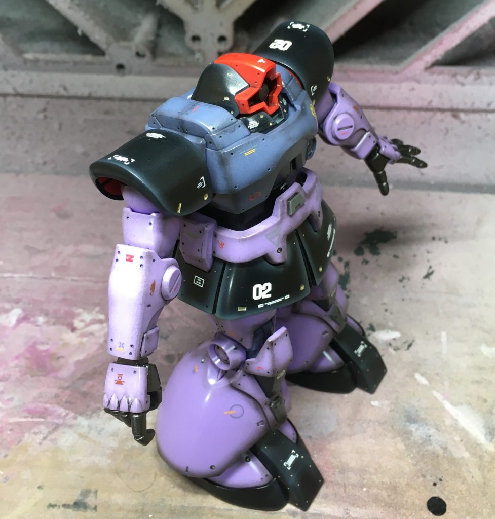 シャドーがやや濃いめですが、このあとのwashing、weatheringでまろやかになる予定