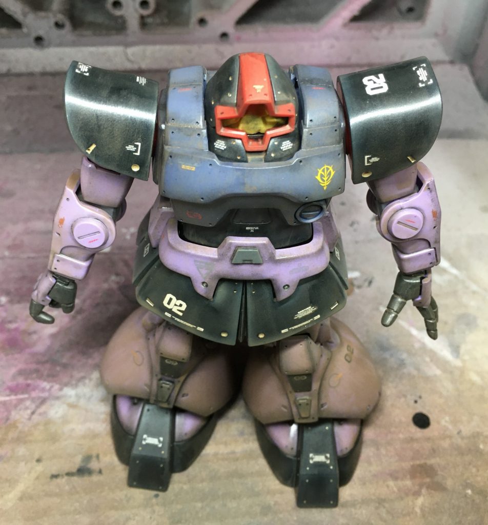 washingまで終わるとこんな感じです。脚部やや濃いか…