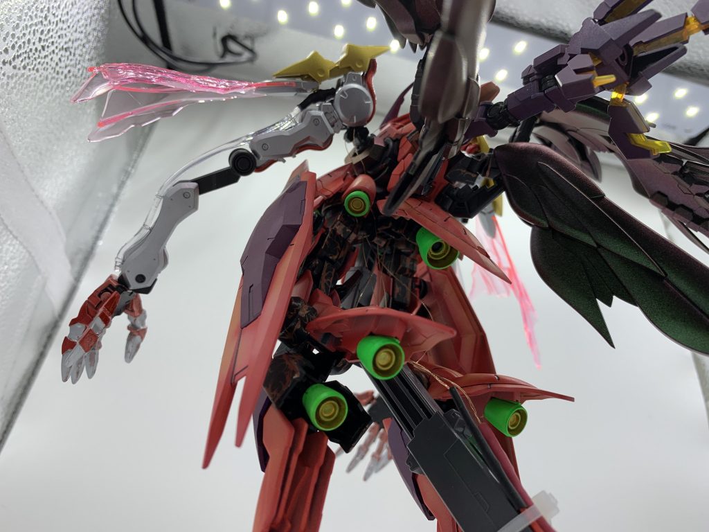 フレームは血管をイメージして塗ってます。
全体的なカラーイメージはサンゴの「キクメイシ」です。