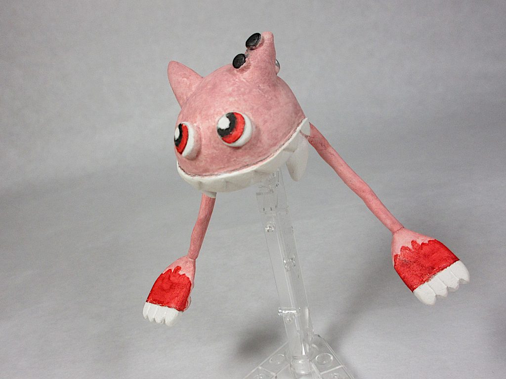 モビルアーマー「デビキャ」　ザクレロ的なサムシング。
こっちは石粉粘土メイン。