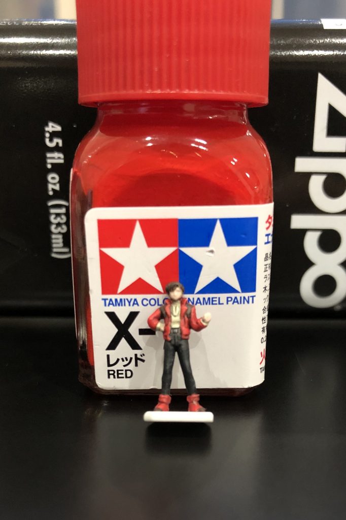 一応フィギュアも塗装してジュドーっぽい誰かになりました💦