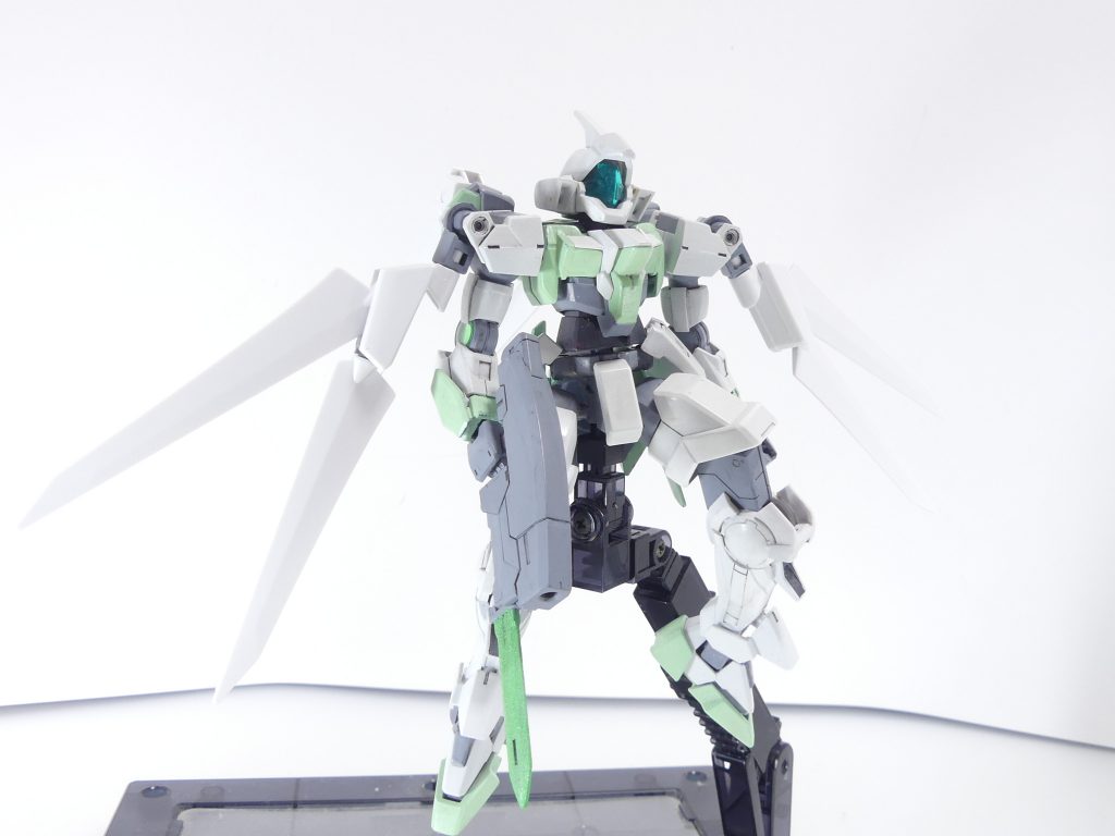 また、後端のユニットも３ミリ部分はあるので組み合わせても。なお、ユニバースブースターの余剰パーツは残念ながら余剰気味。３ミリ穴などは活用できるかな。【次回予告予定】創傑伝改造および鉄血コン。*関平グシオンリベイク*。