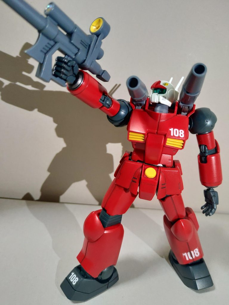 グレーと黄色は成型色のまま。