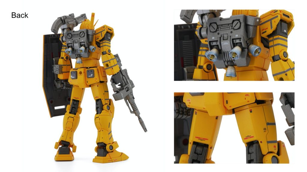 ▲背面、ランドセルは局地型ガンダムのものを使用