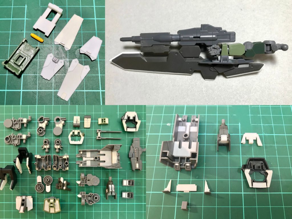 穴埋め、プラ板工作、ブレード鋭化など