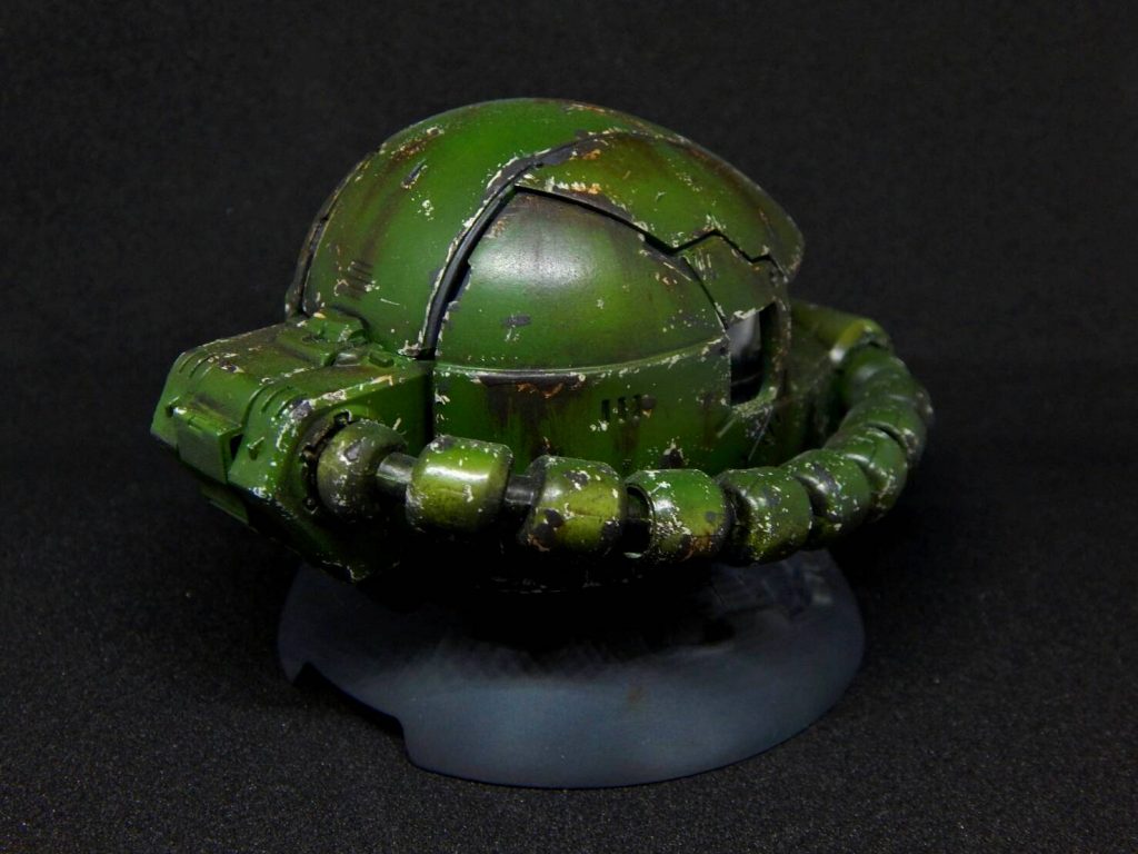 In hindsight, the weathering might be a bit too extreme. 
But I am still satisfied with the final results.