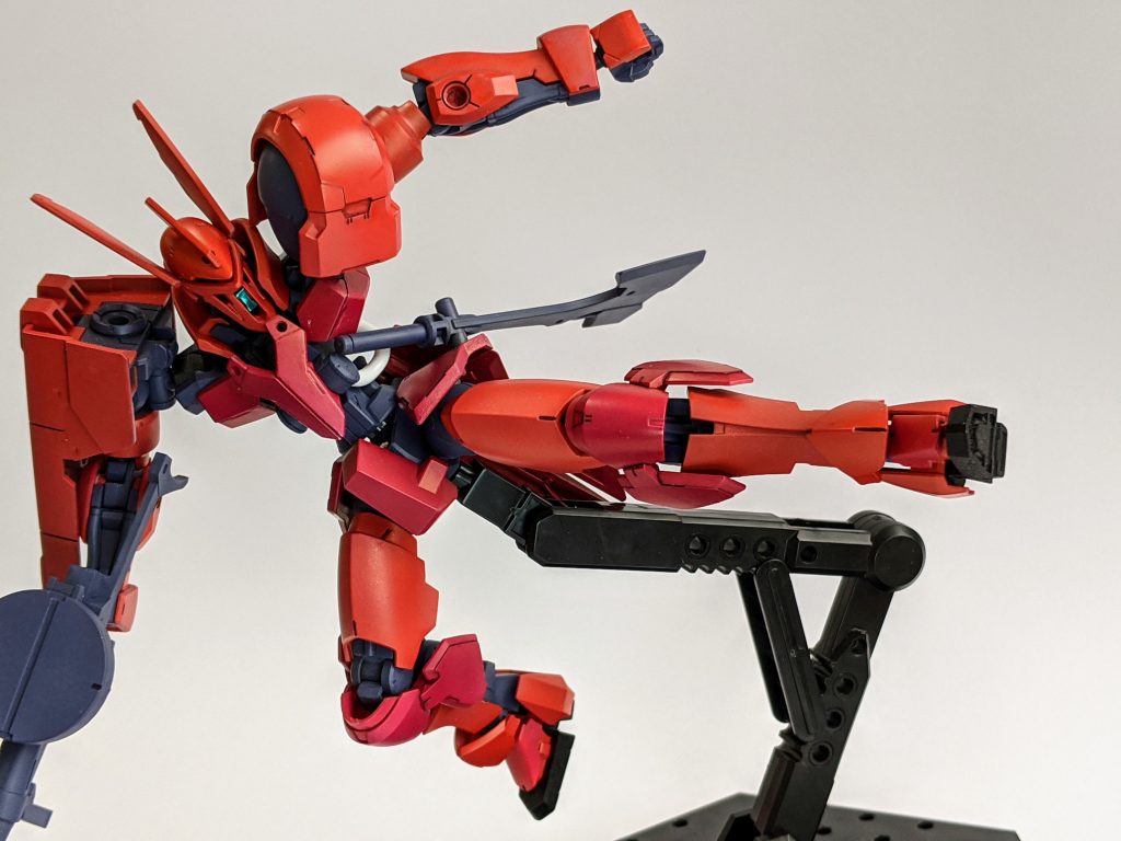 以上グリムゲルデ(S型)でした。
元キットの出来の良さ、元ネタとの親和性の高さ、シャアカラーの使いやすさによって、ストレスなく模型を楽しめた作品になりました。
鉄血コンにも賑やかしで参加いたします。