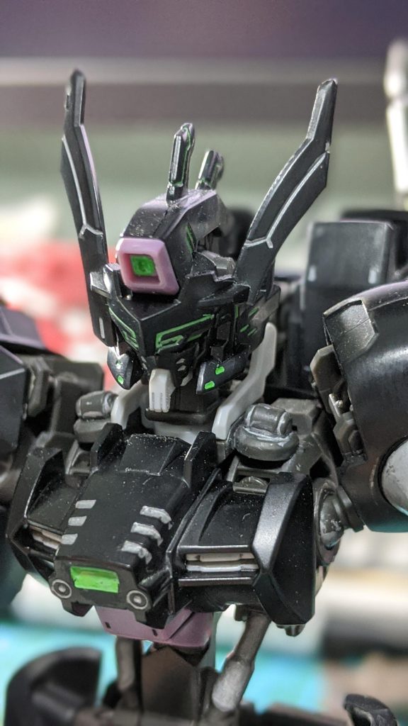 Up close shot of the head