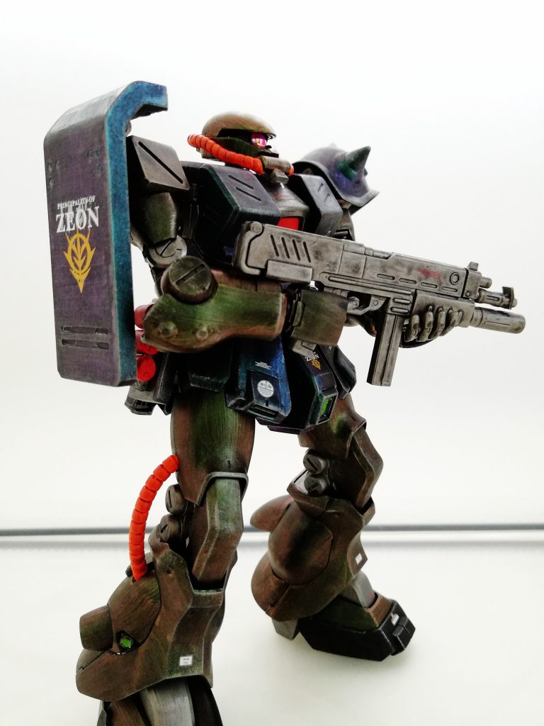 RE ザクFZ ウェザリング多め 少しマジョーラ–2枚目/制作者：避雷針