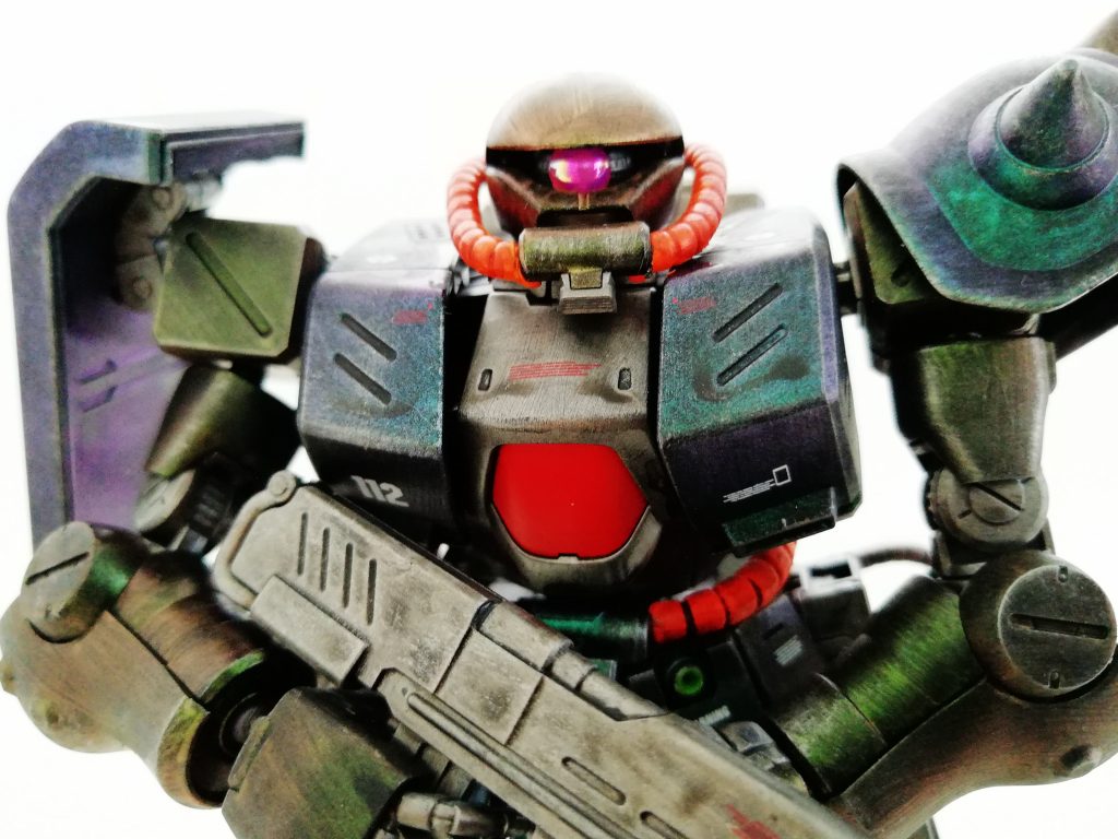 RE ザクFZ ウェザリング多め 少しマジョーラ–5枚目/制作者：避雷針