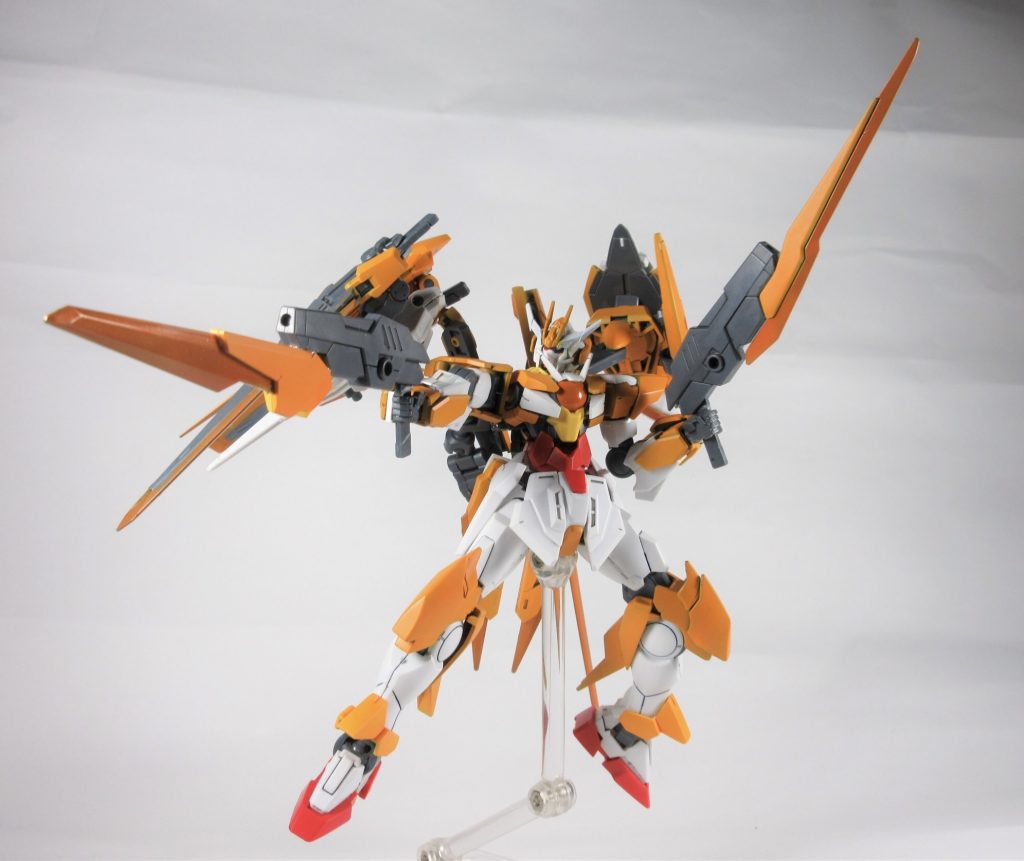 GNブラストソード
フルセイバーのガンブレイドを大型化させたのも
こちらはより狙撃能力と威力の向上がなされており、特に遠距離戦での狙撃やチーム戦での役割の拡大に一役買っている。
イメージキャラは真姫

GNガンスラッシュ
フルセイバーのガンブレイドを大型化させたのも
こちらはより連射性能と弾速を強化しており特に中距離戦での牽制や乱戦向きな性能となっている。
イメージキャラはにこ