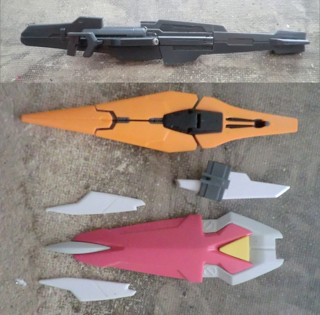 ライフルはMSGフリースタイルガン　左腕だけシールド有無の差し替えです