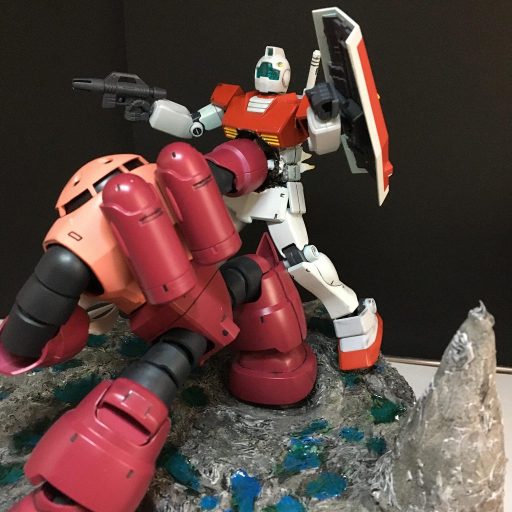 ジャブローに散るのジオラマ 改修版–3枚目/制作者：ogagaga