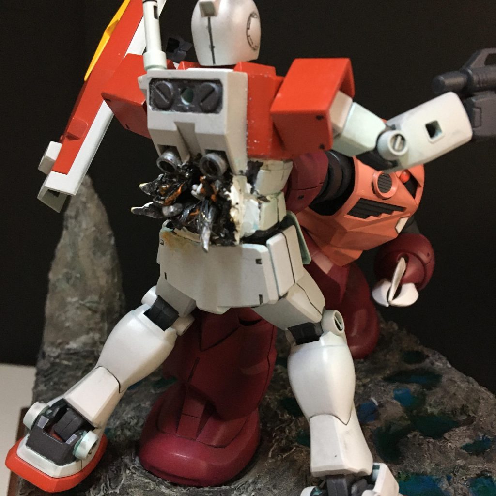 ジャブローに散るのジオラマ 改修版–4枚目/制作者：ogagaga