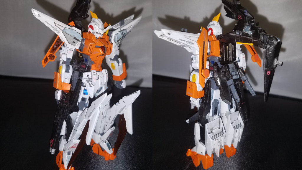 キュリオスが得意とする一撃離脱戦法も生かし通常時は軽量装備にしてる