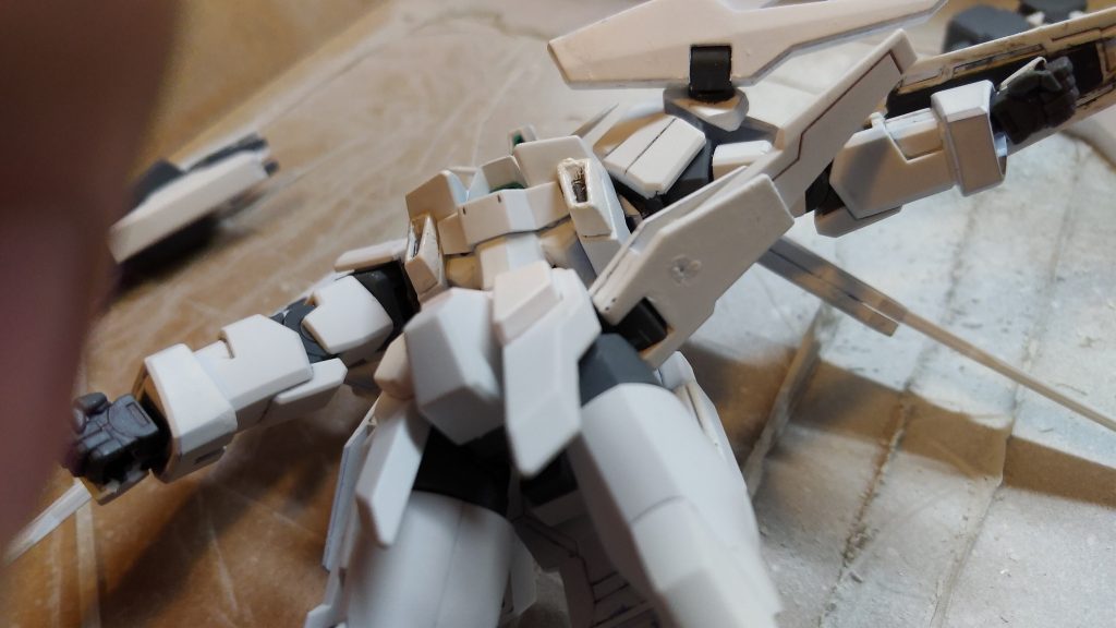 塗装に失敗したところ。直したいが塗料が足りない…