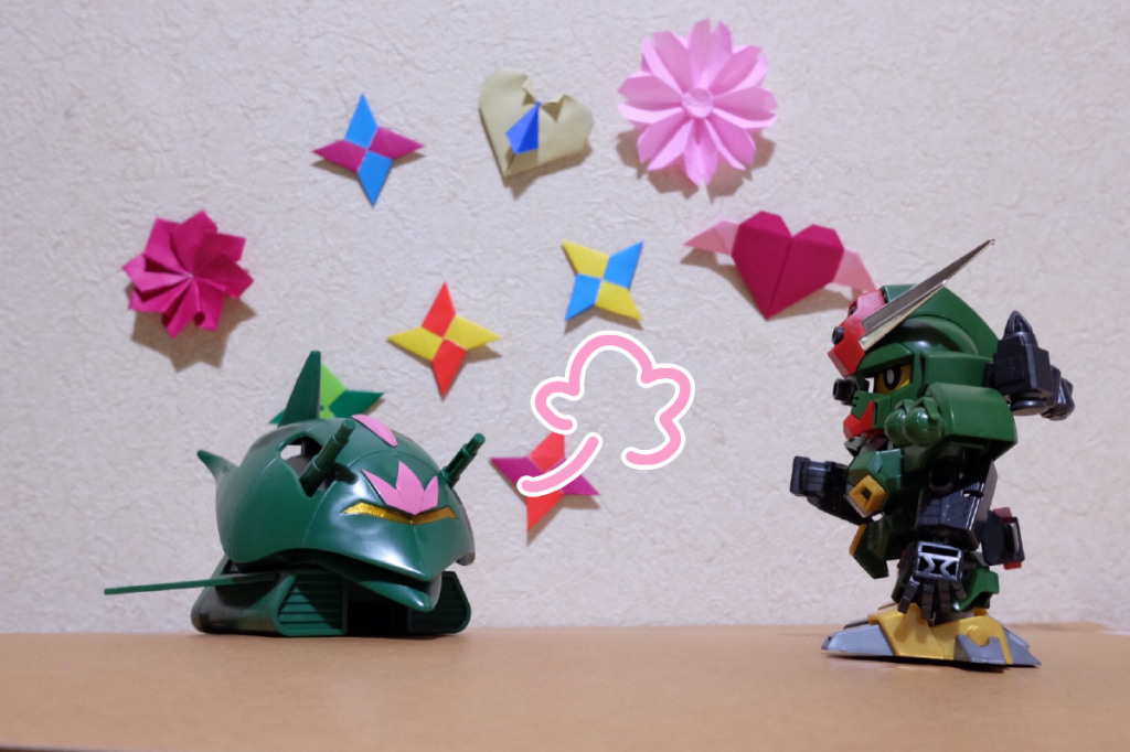 あの子:どう? わたし、けっこう器用でしょう?
コマンド:これ、どうやって折ったんだ?
あの子:*動画を見たのよ*
コマンド:*そういうことじゃない*