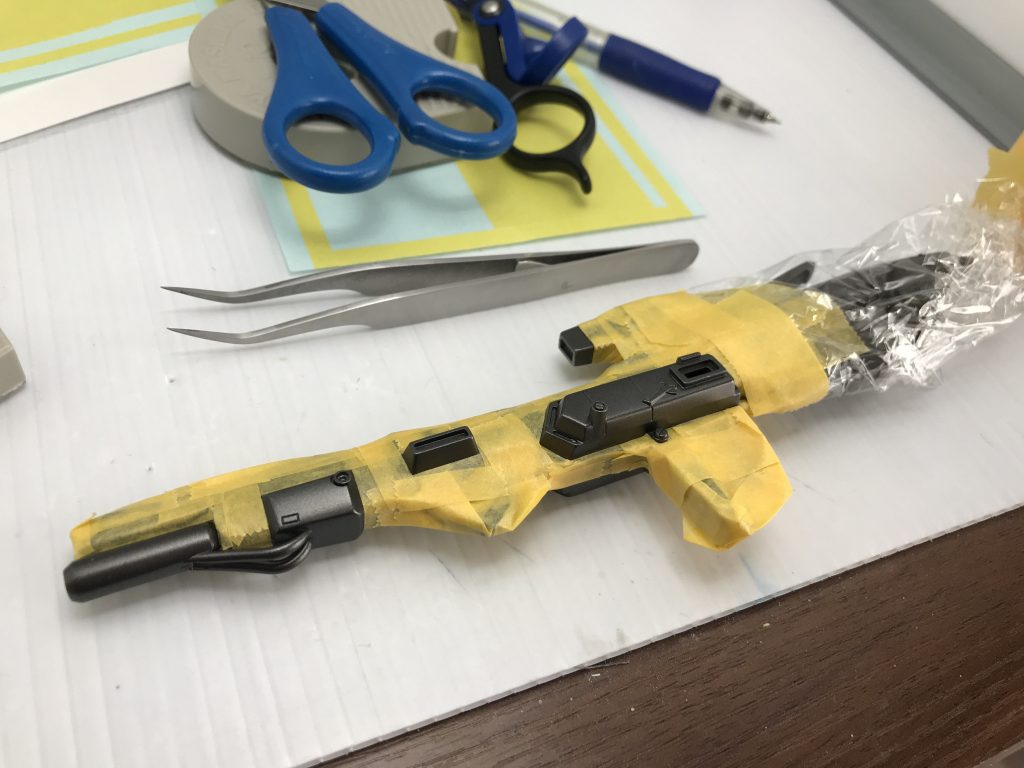 ハイパーメガキャノンのマスキング中