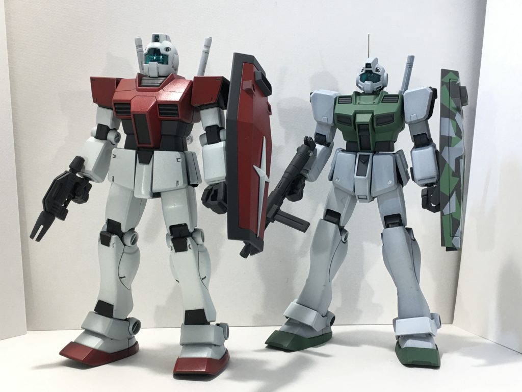 寒ジムと。ジムコマンド系はプロポーションが現代風?というか寸胴で脚長な印象。