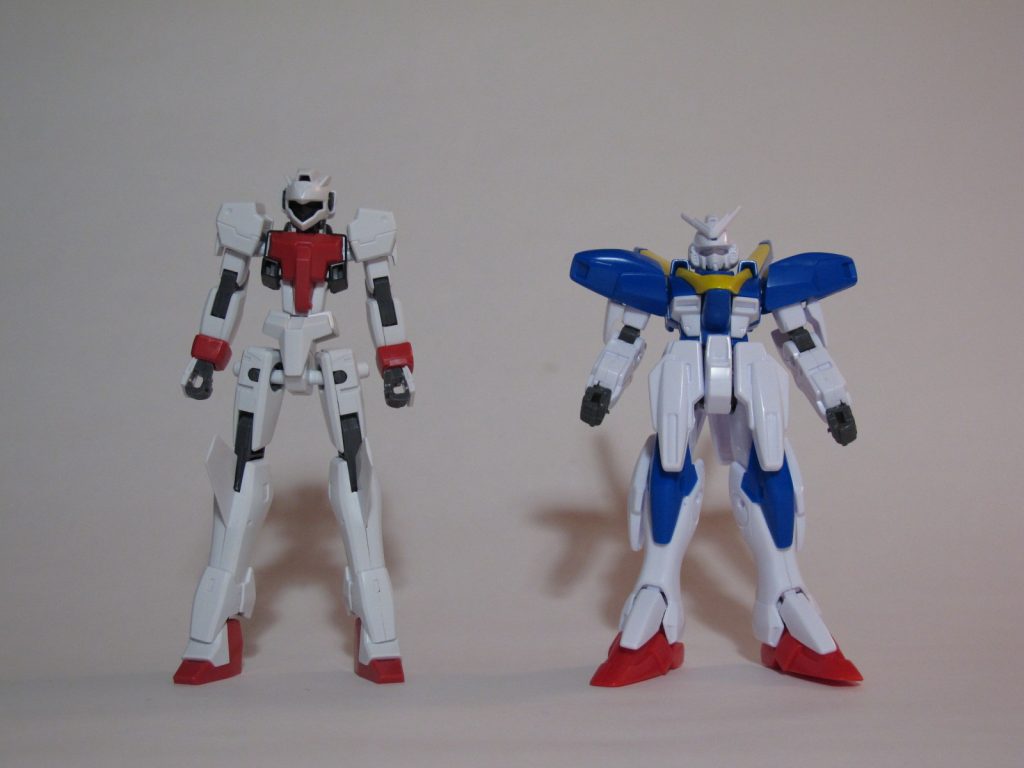 【制作工程8】素体となったGNアーチャーとV2バスターガンダム、それぞれの本体部分です。以上、2013〜15年、約2年間の記録でした。すんゲェ楽しかったなぁ〜!