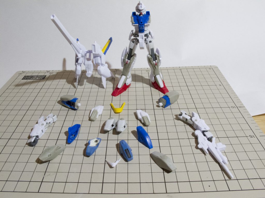 【制作工程4】バラすとこんな感じでした。見本になるものがあると、作業がはかどりました。