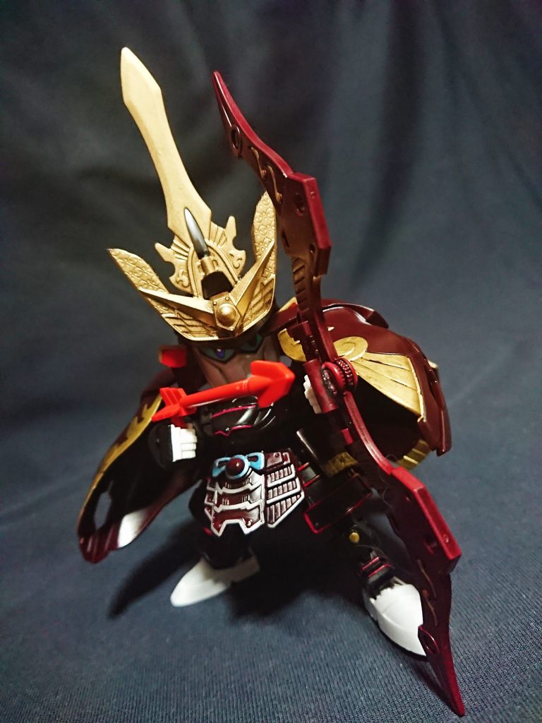 他に制作している武神降臨編に合わせてCSフレームを使用しています。ゲーム中のムービーや動きを参考にしているので、ゲーム中に表示されない羽織の中の鎧や一部カラーは雰囲気で制作しました。