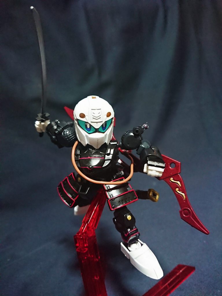 二戦目、鎧兜と羽織を脱いだ巴流の姿です。飛びかかり突き、雷矢、浮き船渡り、等の舞うような連撃を繰り出す強敵でした。CSフレームのおかげで複雑な動きもガッツリ決まります。