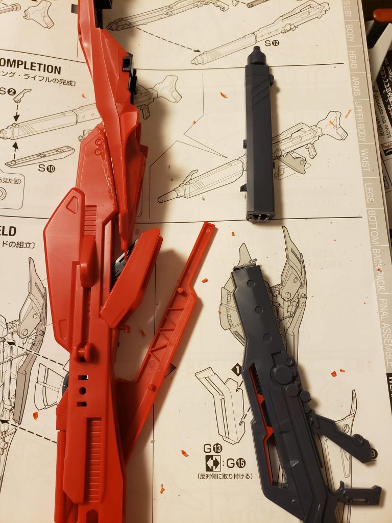 サザビーのロングライフルなどをミキシング〜