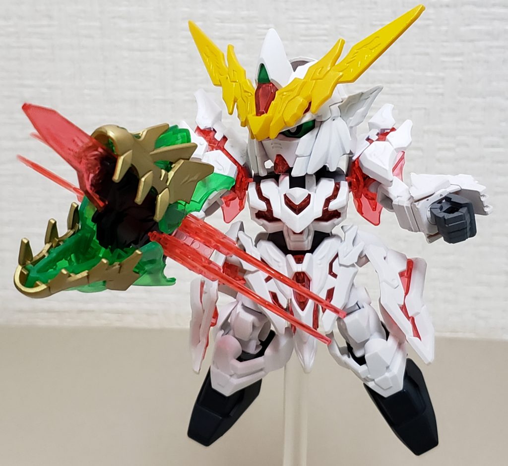 3体完成したのでそれぞれの武器を合体!!
蒼炎激龍破を放ちます。