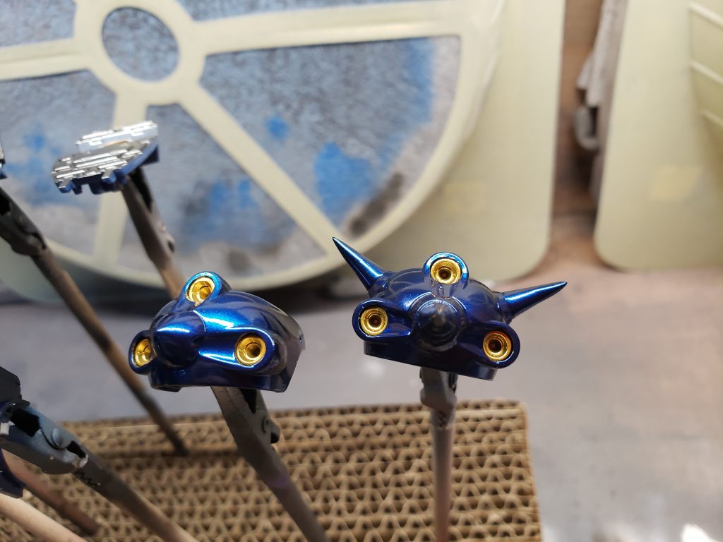 マスキングゾルを使用し塗り分けばっちり