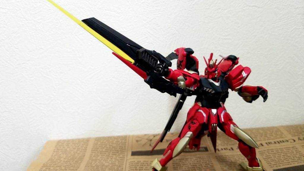 レギルスライフル改
レギルスライフルを改造し、下部からビームサーベルを発生させるようにした