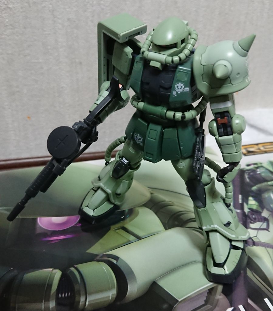 フレームを流用してグフを出さないのが未だに謎。ドム、ゲルググやジムも出して欲しい。RG ガンタンクは無限軌道で積みそうだけど………