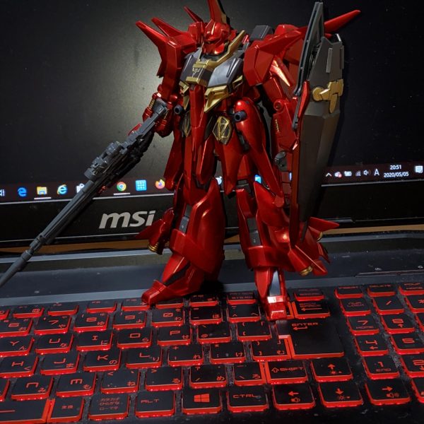 νガンダムHWS　サイコフレーム表現塗装