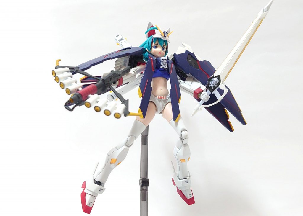 射撃CS(Iフィールド発動)
お腹周りは洋服のモールドをヤスリで消して、おへそを掘ってます。