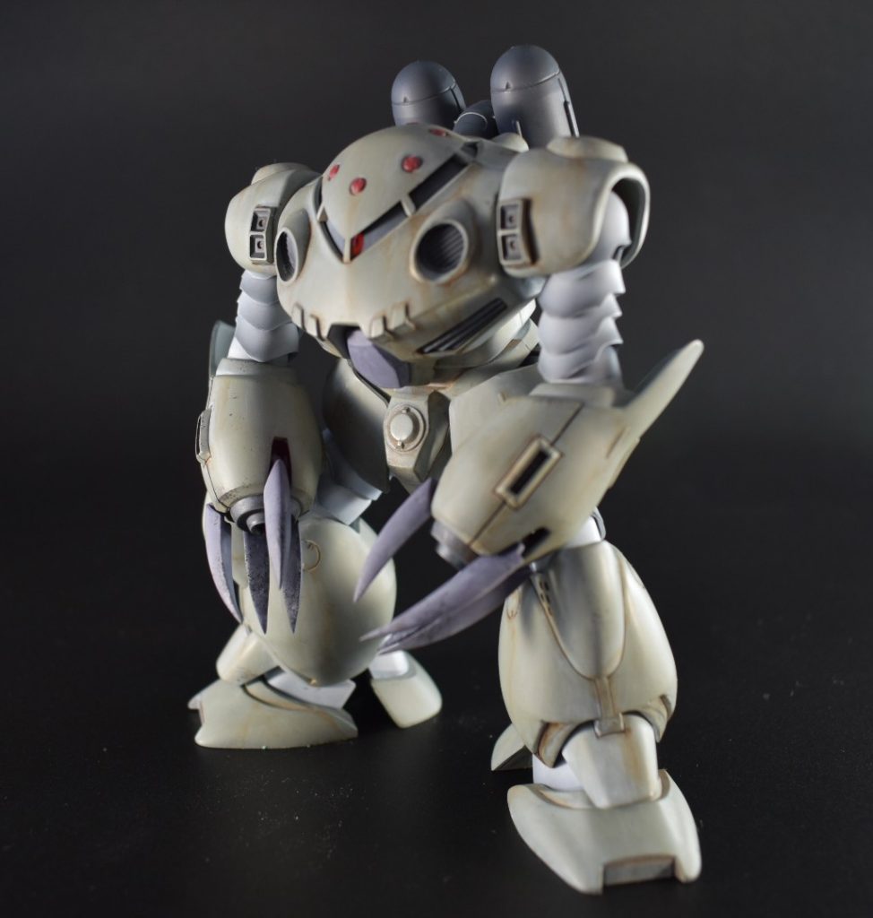 塗装の上から、ウェザリングカラーのマルチブラックでスミイレ→マルチホワイトで退色→ステインブラウンで錆表現
のち、ジャーマングレーとダークアイアンを混ぜてスポンジチッピングをかけてます。