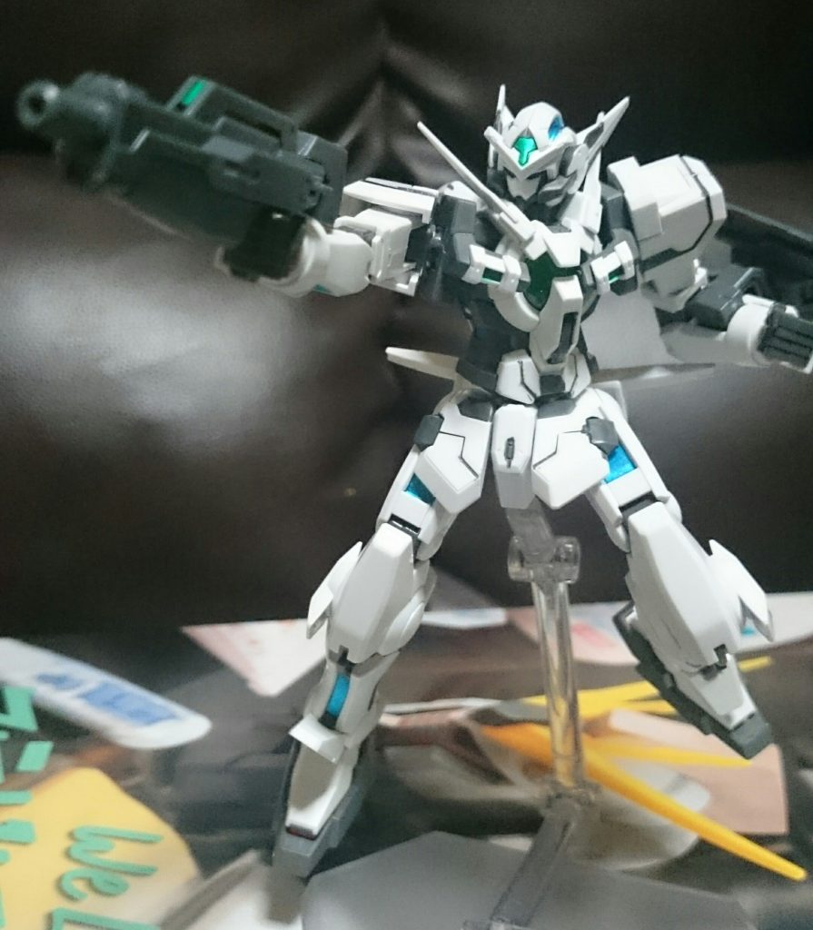 ・GNビームライフル
センサーをメタグリーンで塗装したこと以外は特に何も手を加えてはいないっス。