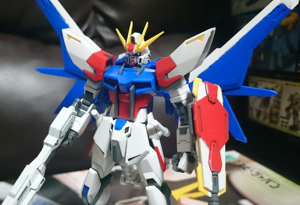 ・ビルドストライクガンダム フルパッケージ
ビルドブースターの接続軸は回転させることでRGストライク系にも対応してるっス。まぁ、ディティールの差がひどそうっスけど