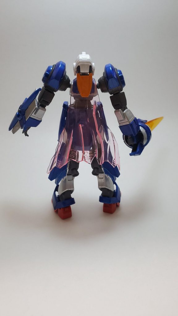 背面
ビームマントで髪の雰囲気を出せないか、と言うのがこの機体の始まりでした。
個人的には満足してます。