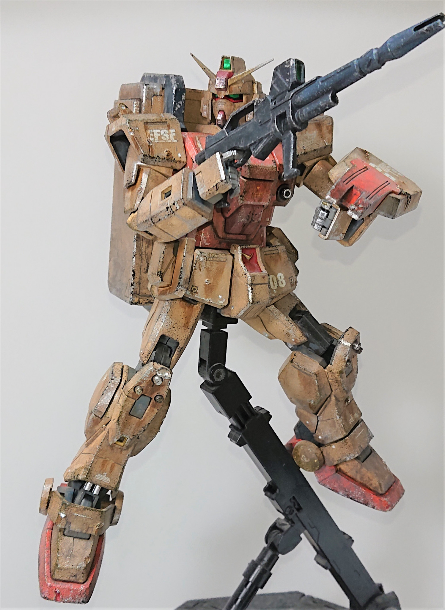 全塗装 MG 陸戦型ガンダム｜to-yaさんのガンプラ作品｜GUNSTA（ガンスタ）