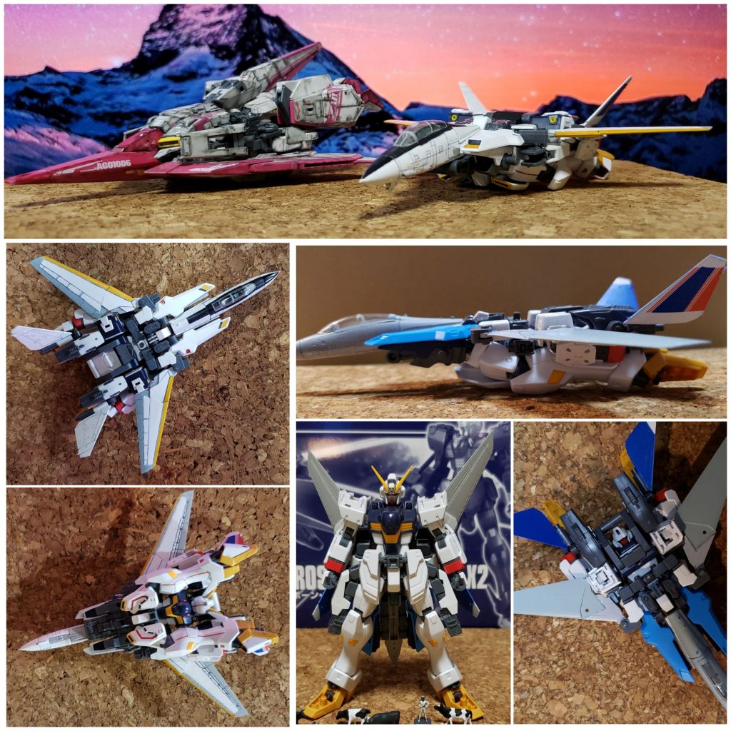 今回は元が小型MSと言うこともあり、RGゼータWRより薄い小さいでした。
本家バルキリーやSU-30と比較するとまだまだ分厚い大きいなのでした。
しかしスカートパーツ全交換とはいえフレーム無改造でここまで前屈できるHGクロスボーンがすごかったです。
この改造をしているうちに何パターンかのバリエーションやら、改善点が浮かんできました。
なので、しばらくは「FV(フォーミュラバルキリー)シリーズ」の種類をもっと増やしていきたい、と考えています。そちらの方もご覧いただけるよう、もっと精進します。