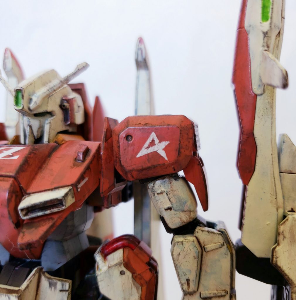 I didn't have this decal in the correct color, so I had to paint this one by hand.